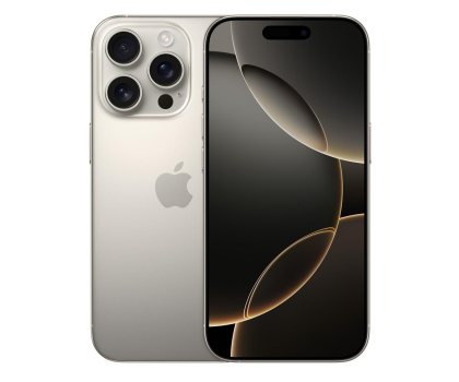 Smartfon odnowiony Apple iPhone 16 Pro 128GB Tytan Naturalny (2x eSIM) (CPO)
